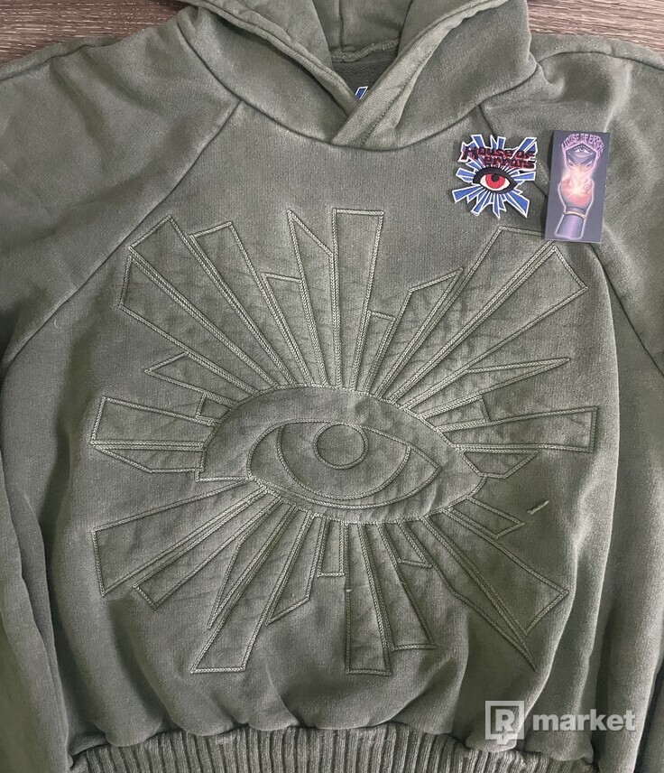 House of Errors Quilt Chain Hoodie Emerald | REFRESHER Market House of Errors Quilt Chain Hoodie Emerald | REFRESHER Market