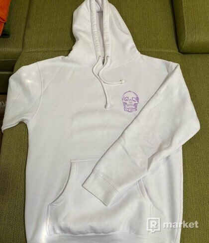 Freak hoodie white/purple logo 2021