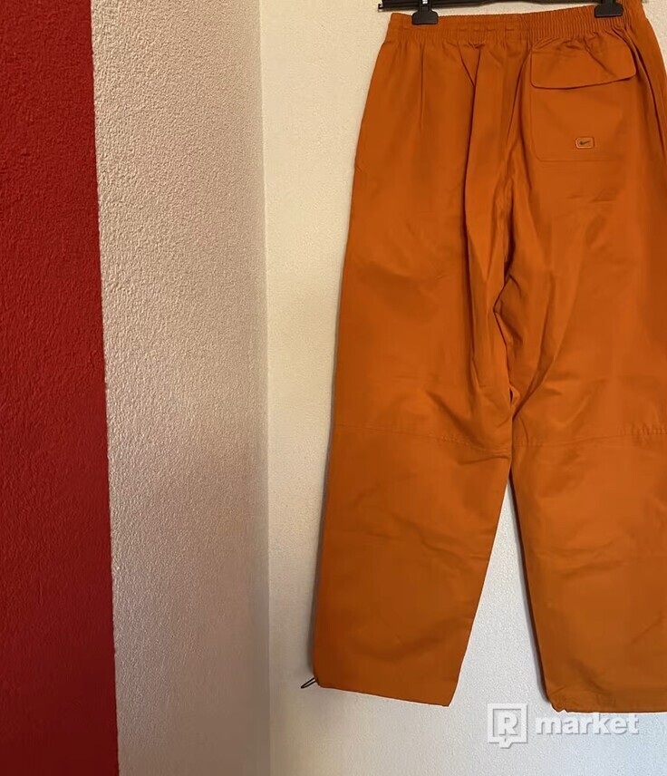 Vintage Nike Orange Swoosh Adjustable Trousers