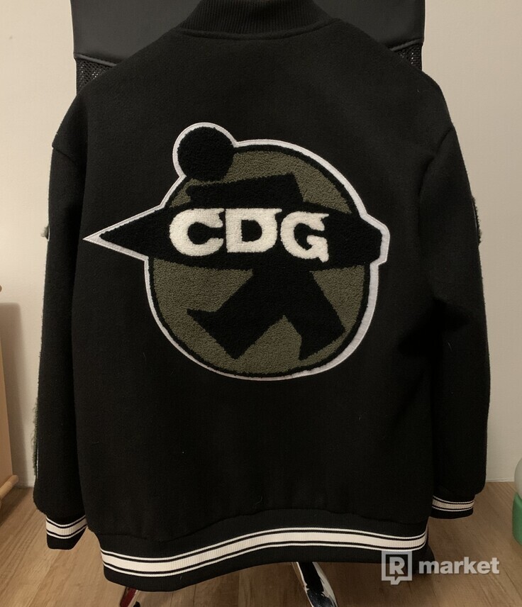 Stussy CDG varsity jacket
