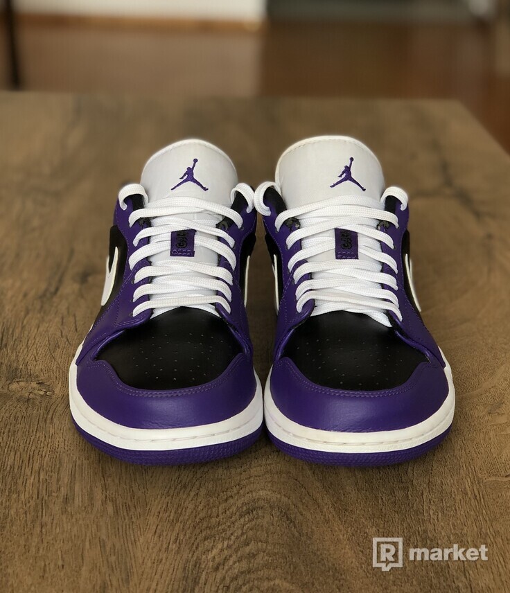Nike Air Jordan 1 Low Court Purple/ White-Black Violet Court