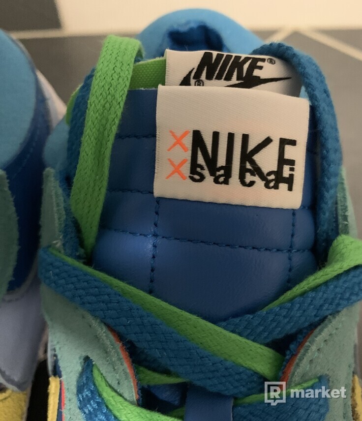 Nike Blazer x sacai x KAWS Neptune blue