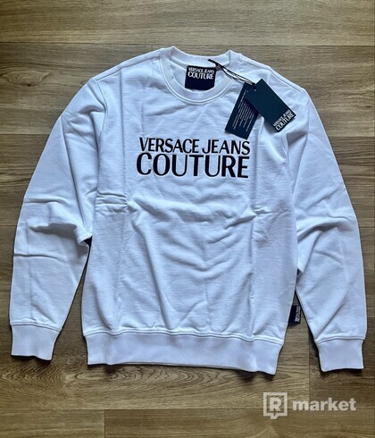 mikina Versace Jeans Couture, bílá, nové s visačkou, S