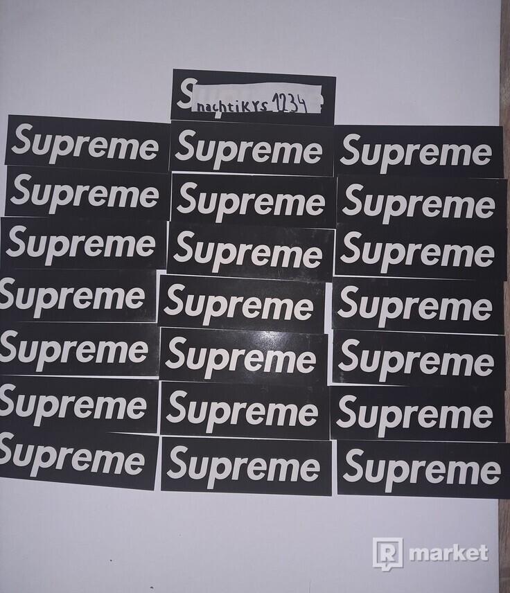 Supreme stickers (nálepky)