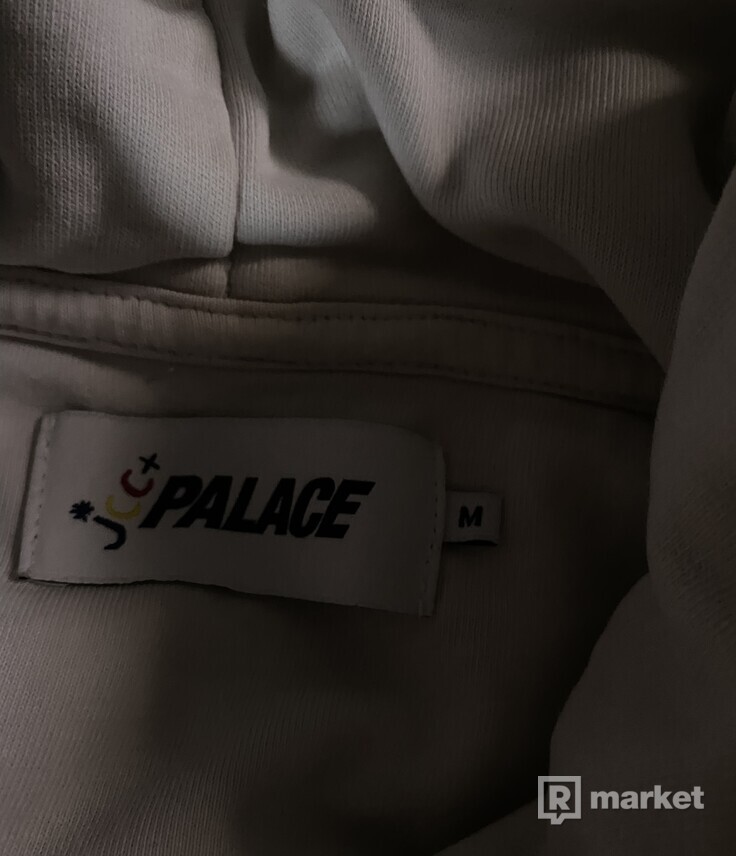 palace white hoodie