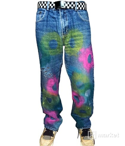 Custom Colored Baggy Jeans