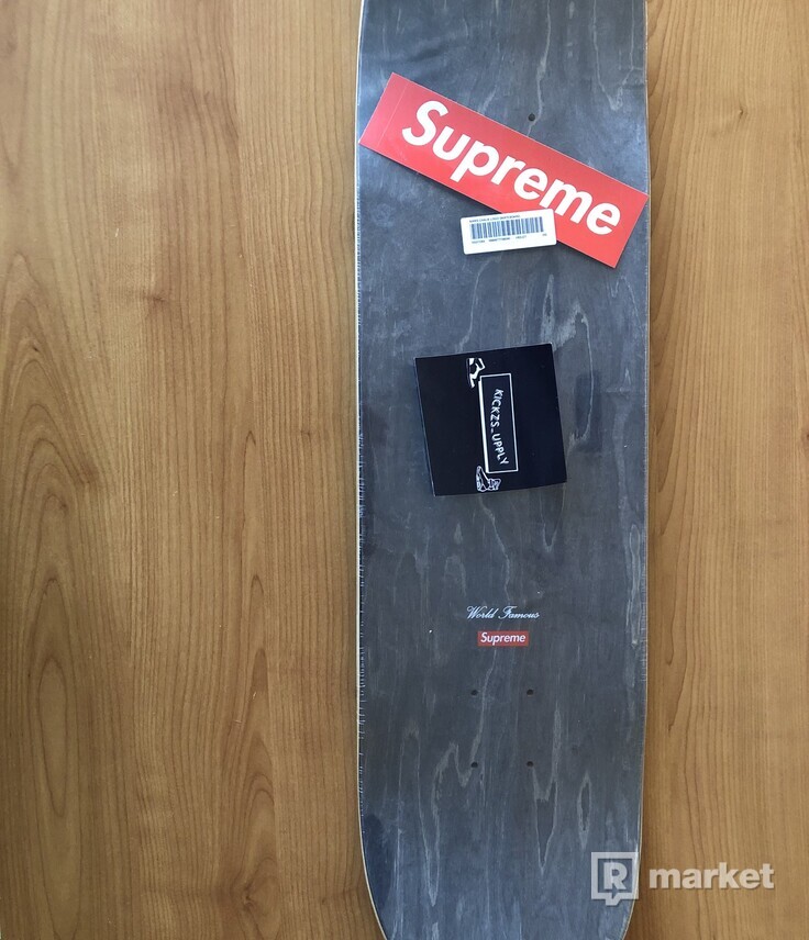 Supreme KAWS Chalk Logo Skateboard Deck Purple