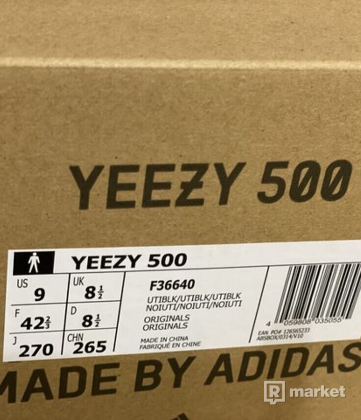 adidas Yeezy 500 Utility Black 42 2/3