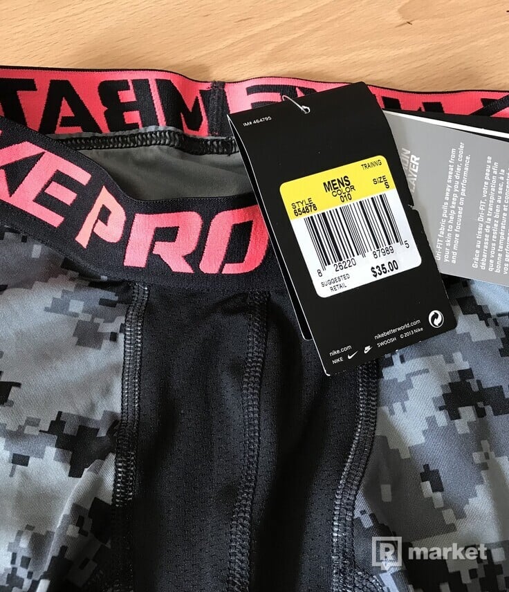 Nike Pro Combat kompresné šortky na šport, gym, Digi Camo sz. S
