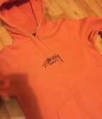 Stussy design applique hoodie