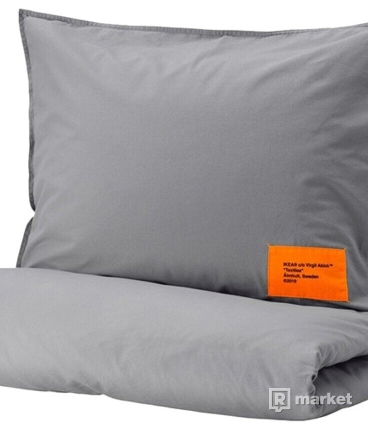 Virgil Abloh x IKEA MARKERAD EU Duvet Cover and 1 Pillowcase (Full/Queen) Gray