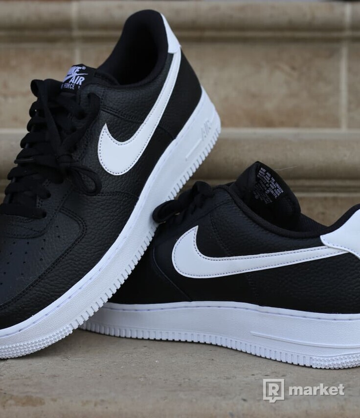 Nike Air Force Black and White - čierne/biele