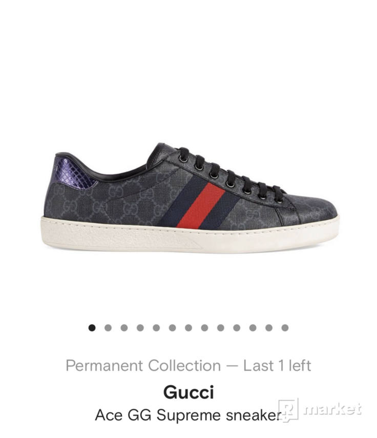 gucci aces new supreme sneaker