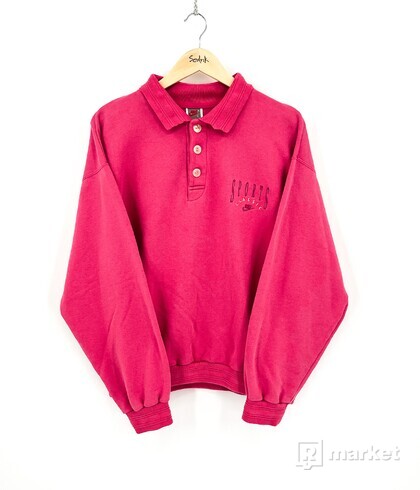 90s Vintage Nike Polo Sweater Pink