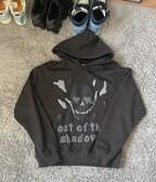 BROKEN PLANET MARKET OUT OF THE SHADOWS HOODIE SOOT BLACK