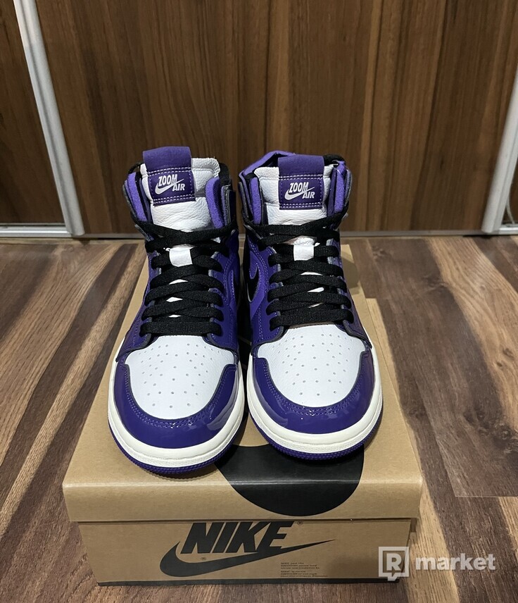 Jordan 1 zoom purple patent