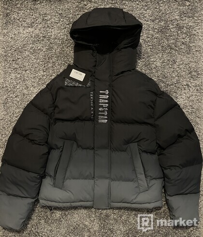 Trapstar Decoded Hooded Puffer 2.0 - Black Gradient