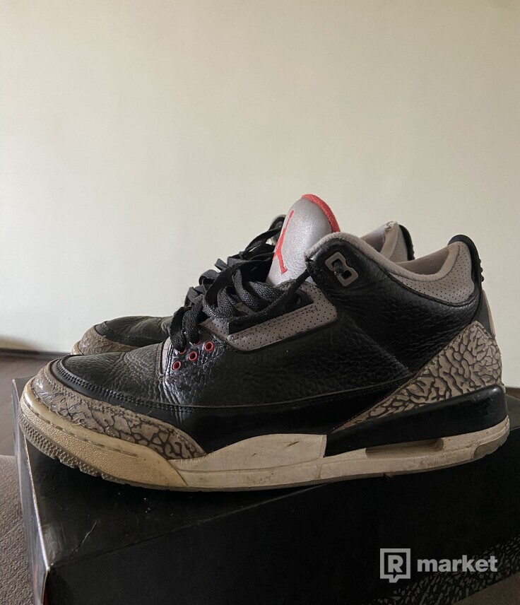 Nike air jordan 3 black cement
