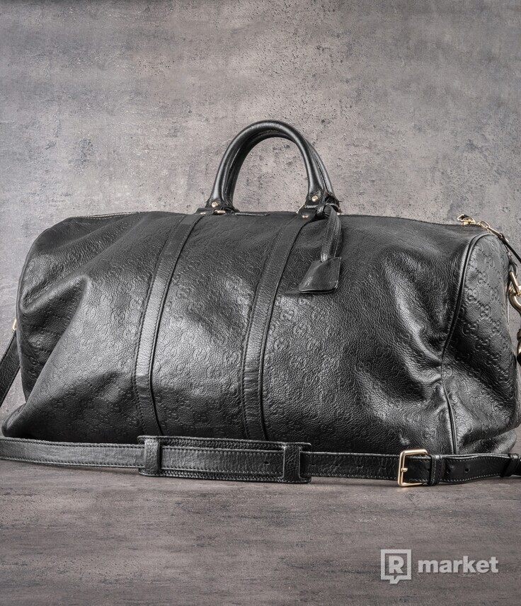Gucci GG Leather Holdall cestovná taška
