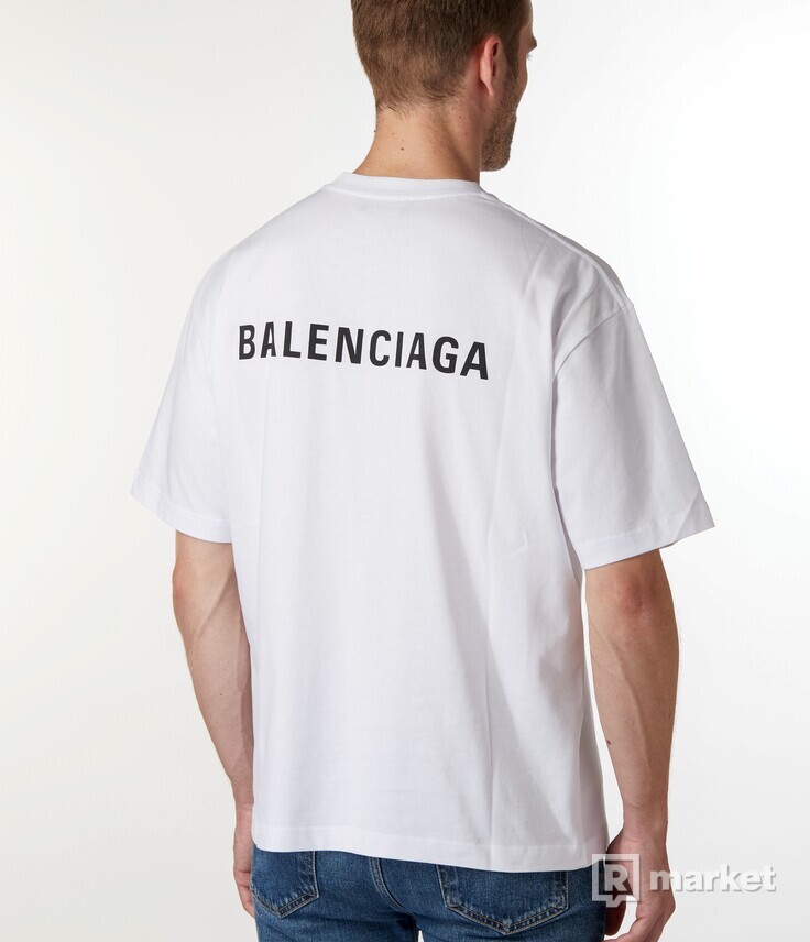 Balenciaga Oversized Logo Print T-Shirt