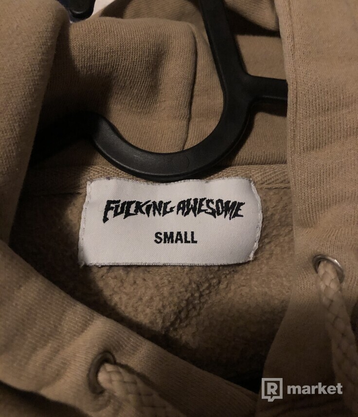 Fucking Awesome Ebroidered Reversed Logo hoodie