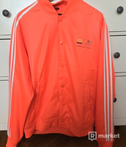 Adidas Pharrell Williams Mens Track Bomber Jacket Orange
