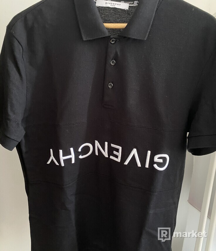 Givenchy logo polo shirt upside down logo