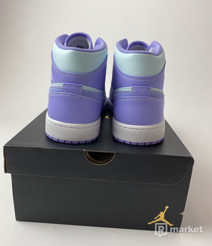Jordan 1 Mid Purple Aqua - US 12