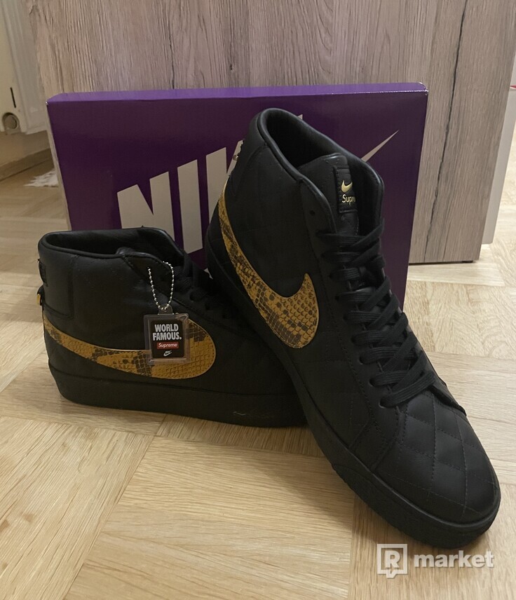 Supreme x Nike SB Blazer Mid QS Black