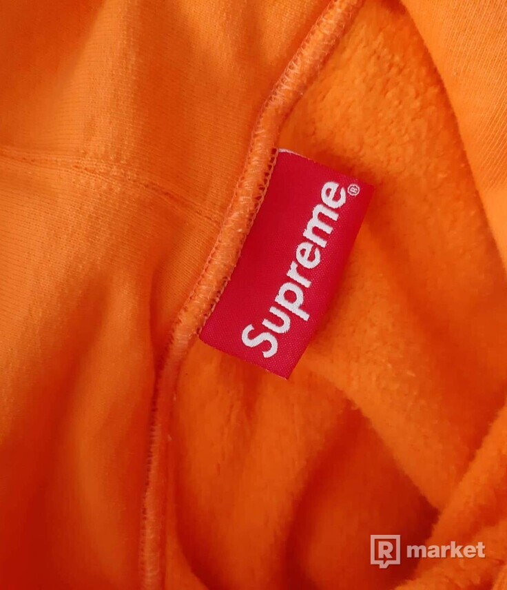 Supreme zip pouch hoodie orange