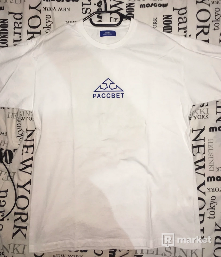 PACCBET (Rassvet) Large Logo Print T-Shirt White