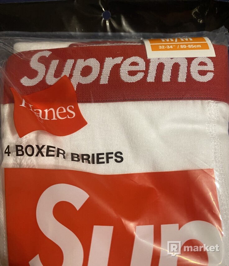 Supreme Hanes Boxers White