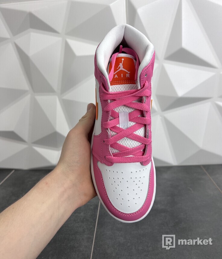 Nike Air Jordan 1 Mid PinkSicle Safety Orange
