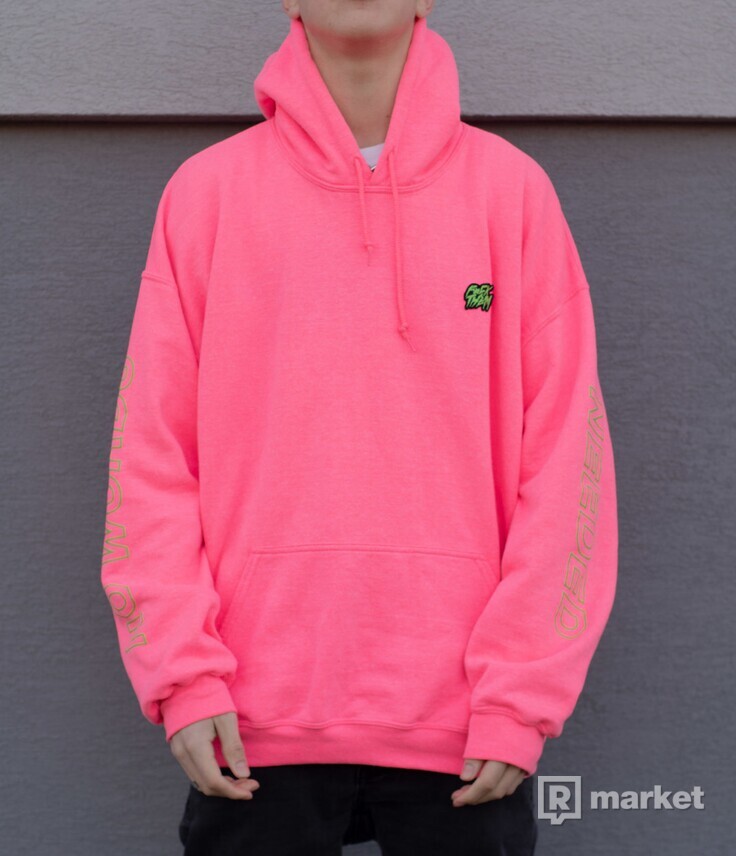 FCK THEM pink hoodie NOVÁ