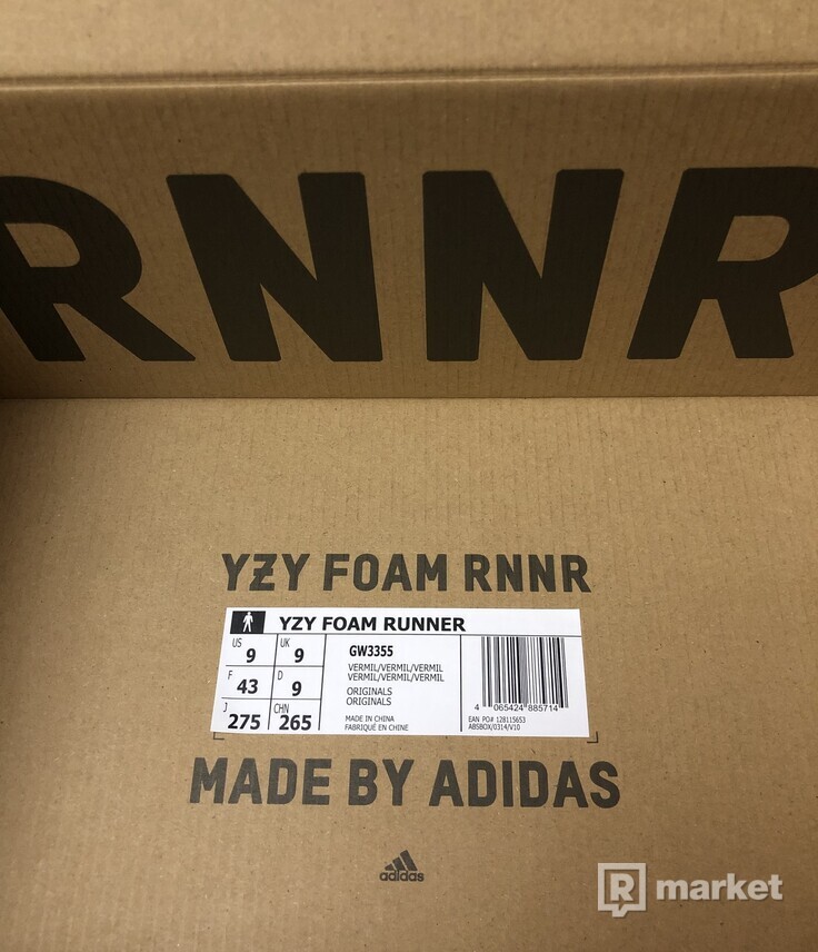 Adidas Yeezy Foam RNR Vermilion