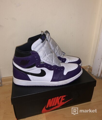 Jordan 1  Retro High “Court Purple White”