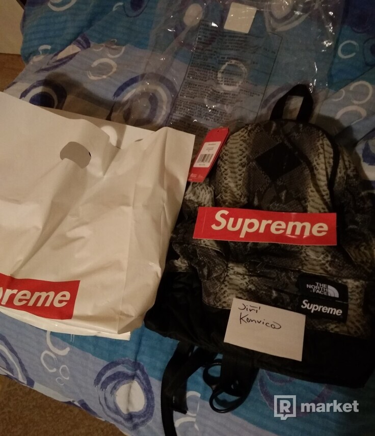 Supreme x The North Face Snakeskin Lightweight Day pack