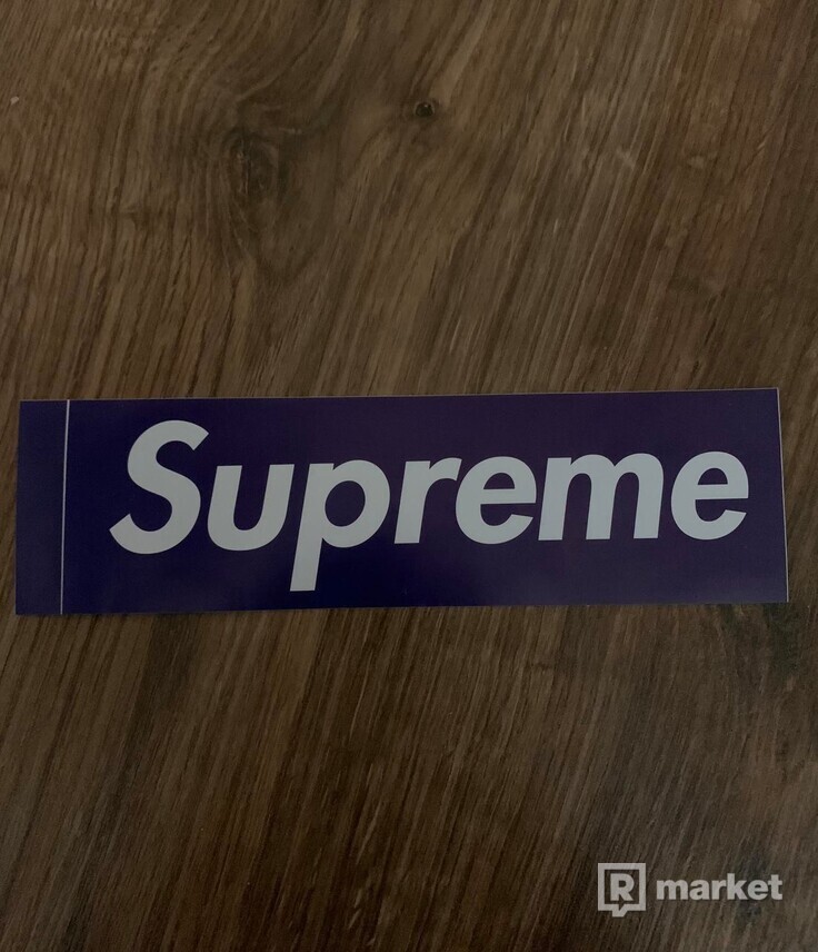 Supreme Box Logo Sticker Purple
