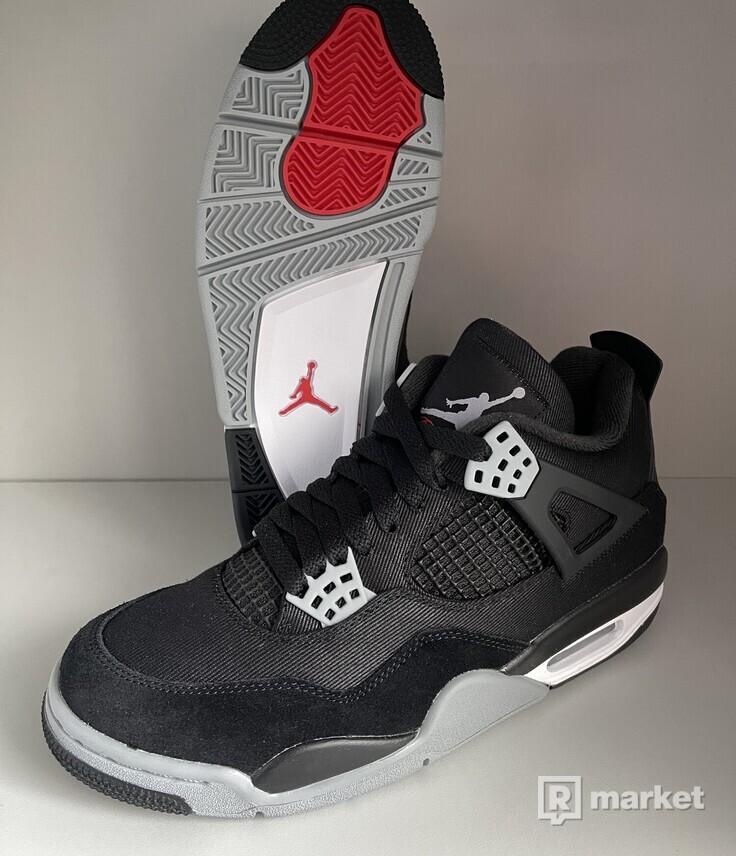 Nike Air Jordan 4 Black Canvas 41