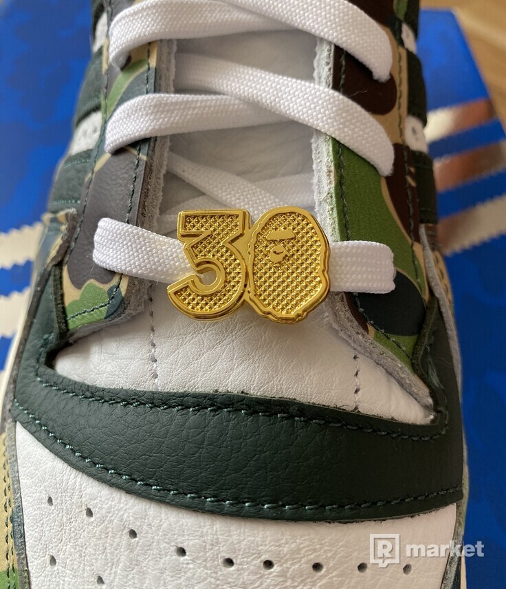 adidas BAPE x Forum Low 84 30th Anniversary "Green Camo"