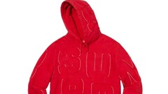 Supreme cutout letters hooded sweatshirt