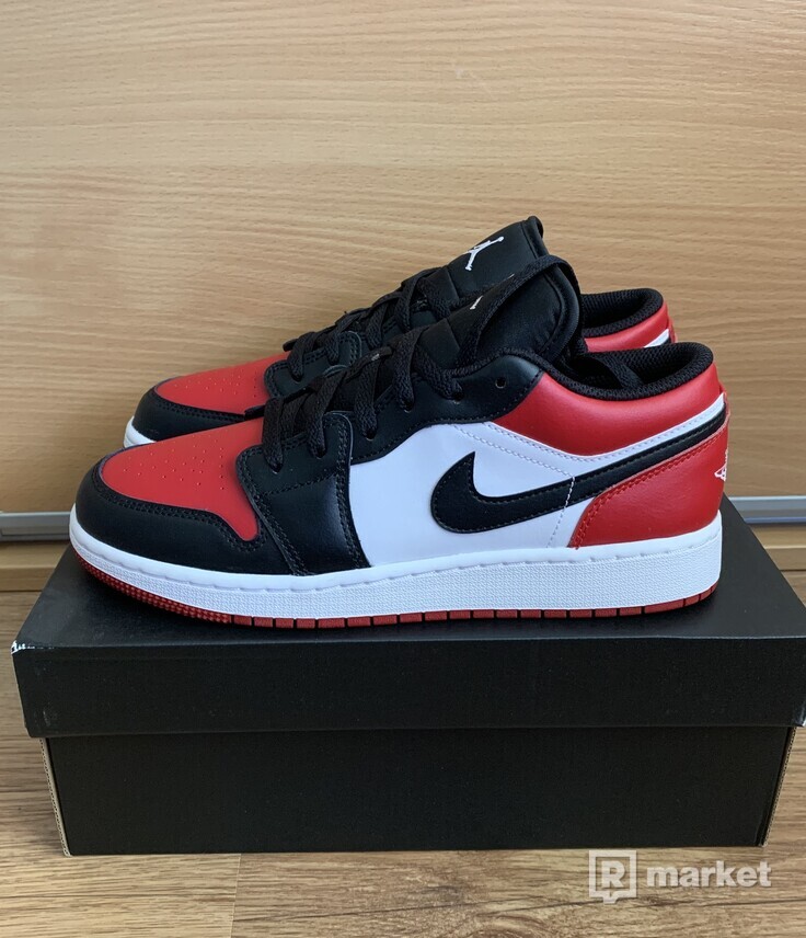 Nike Air Jordan 1 Low Bred Toe gs  [38, 39]