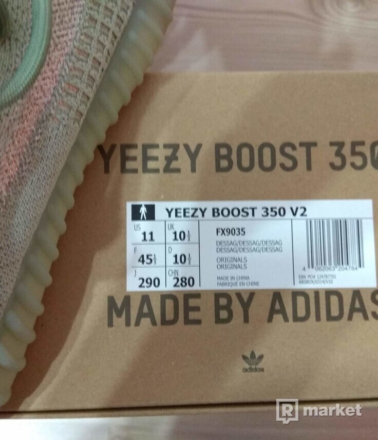 adidas Yeezy Boost 350 V2 Dessag/ Dessag/ Dessag - size : 11, Colour : Green