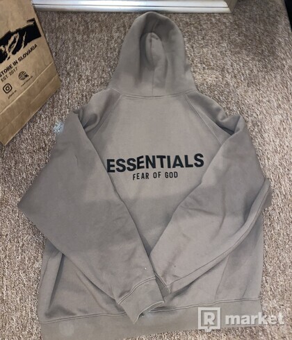 Essentials Fear of god taupe hoodie