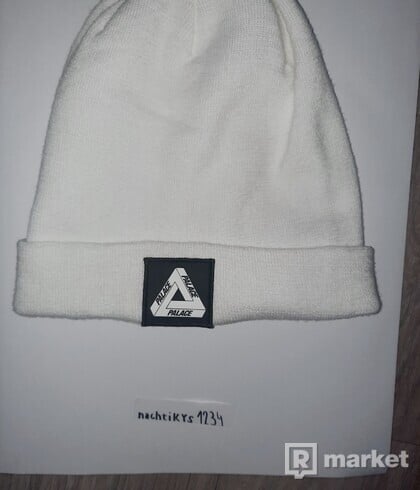 Palace Patch Beanie White
