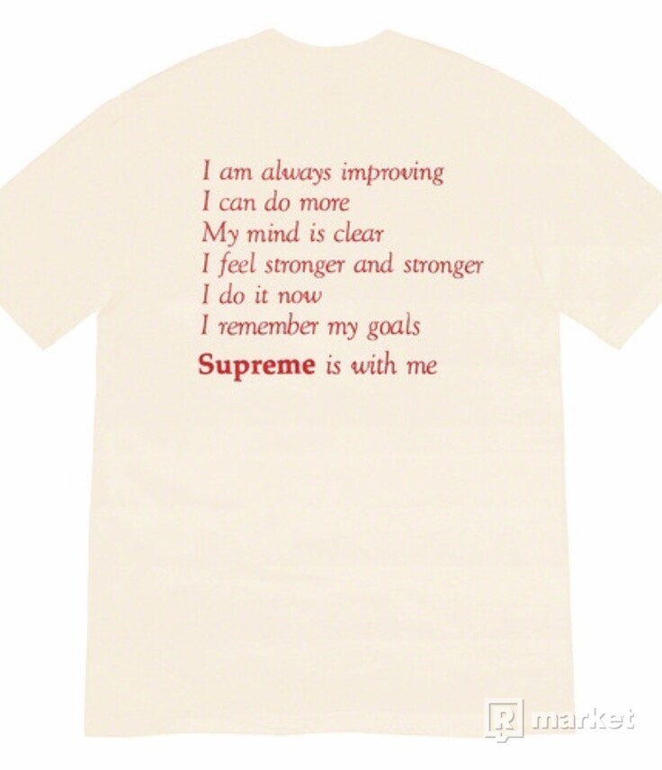 Supreme Stay Positive Tee Natural