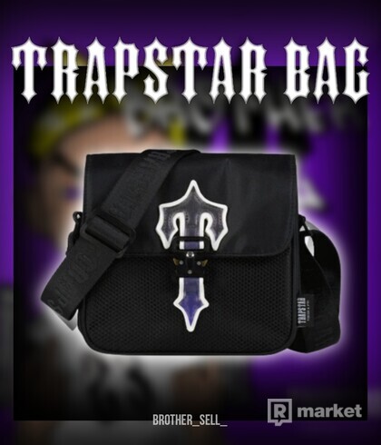 Trapstar Irongate T Cross Body Bag - Black/Blue Gradient