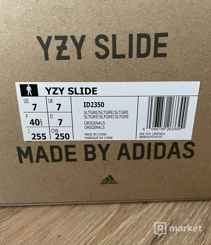 Adidas Yeezy Slide Slate Grey 40 2/3