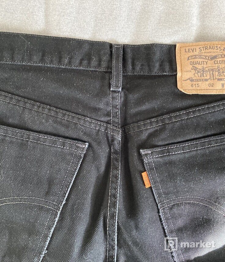 Levis 615 Orange Tab Vintage Regular Straight Black Jeans