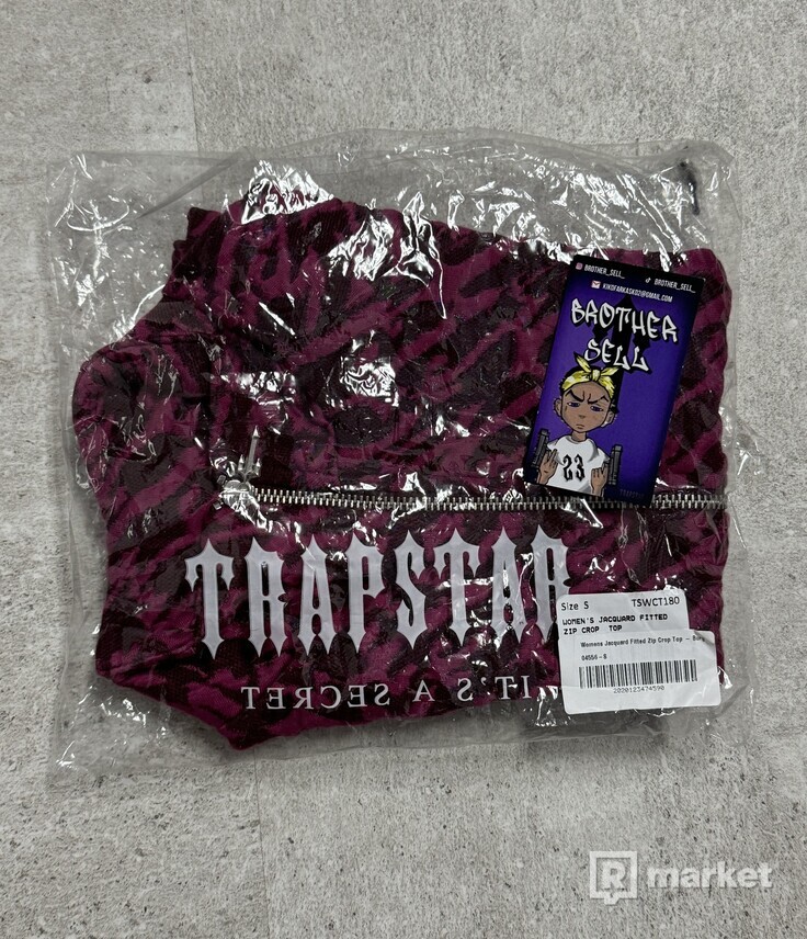 Trapstar WMNS Jacquard Fitted Zip Crop Top
